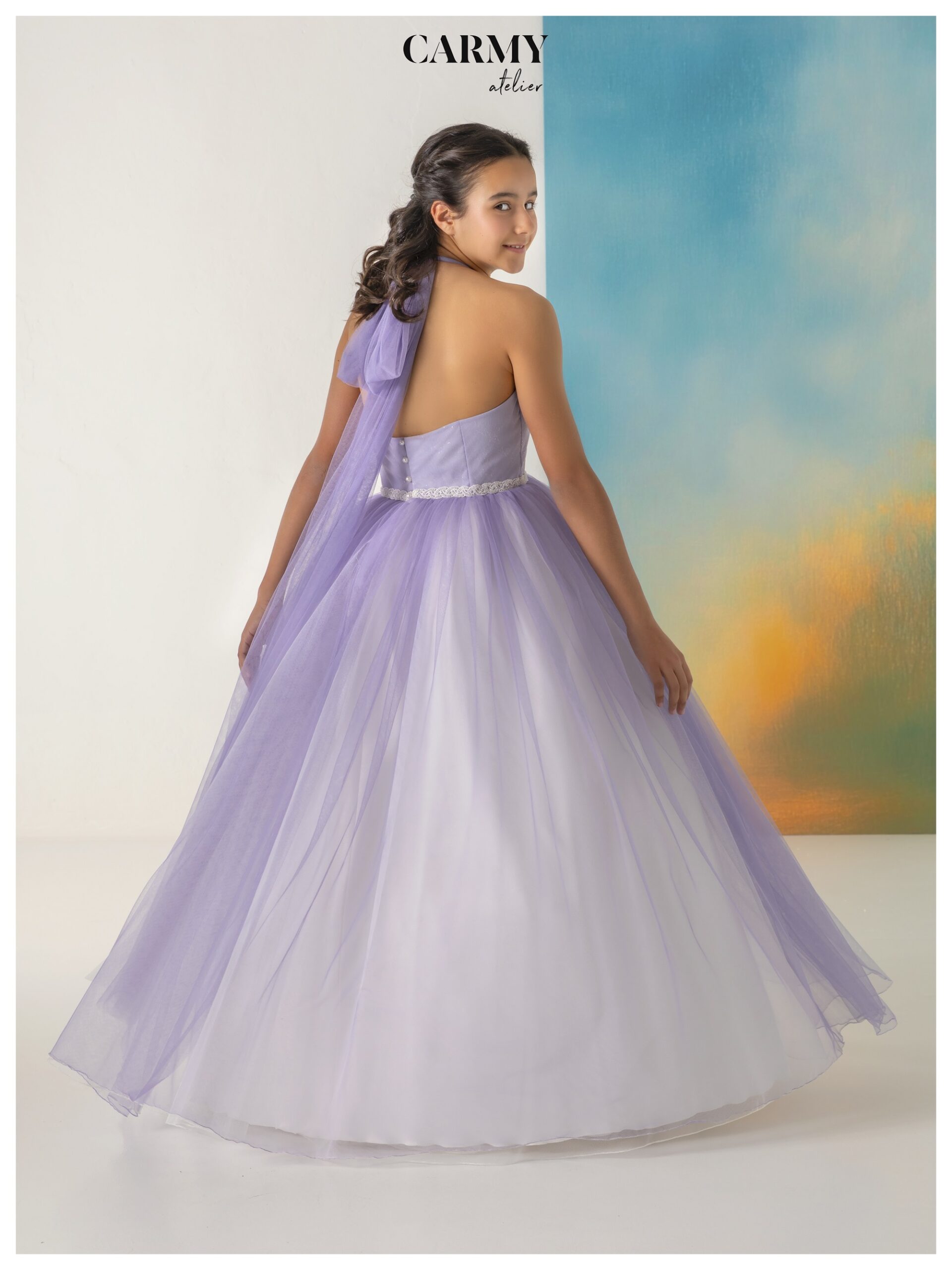 Abito da damigella in tulle 5953 - immagine 3