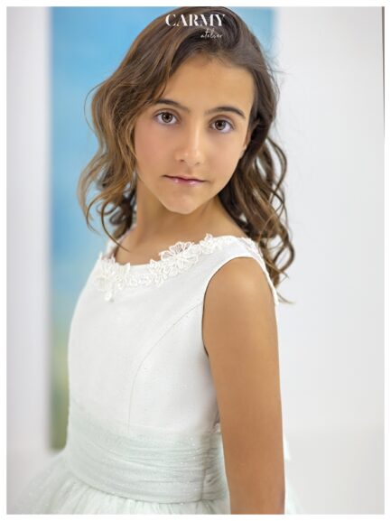 Vestido de dama en Tul con Purpurina 5955 - Imagen 2