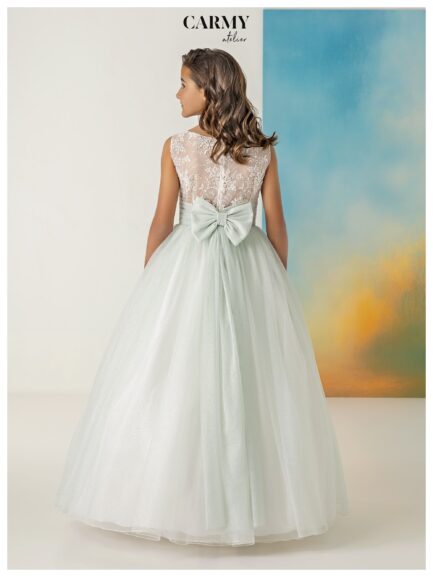 Vestido de dama en Tul con Purpurina 5955 - Imagen 3