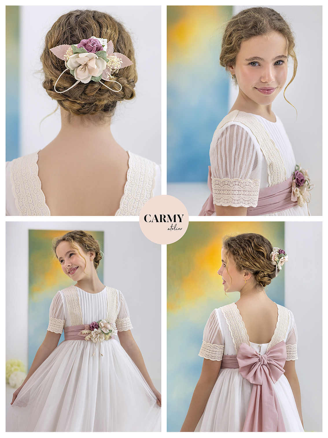 First Communion Dress 6613 - Image 2